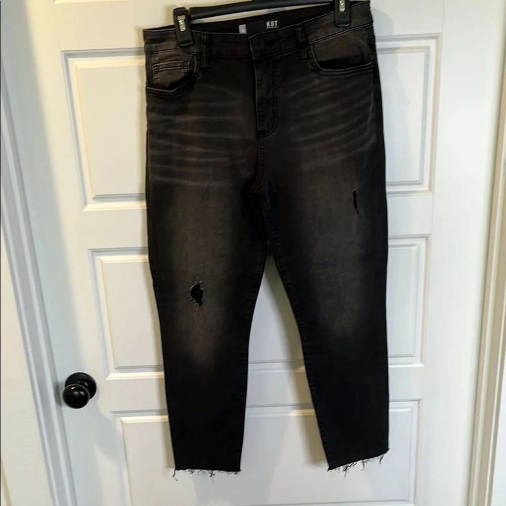 KUT From The Kloth CONNIE High Rise Ankle Skinny Size 10 - Picture 2 of 10